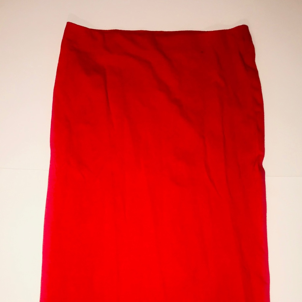 Red knit bodycon skirt by Forever21